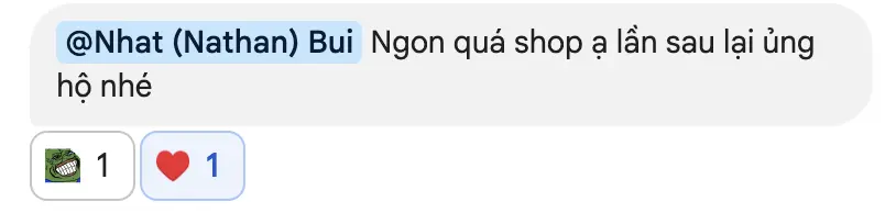 Phản hồi khách hàng 1